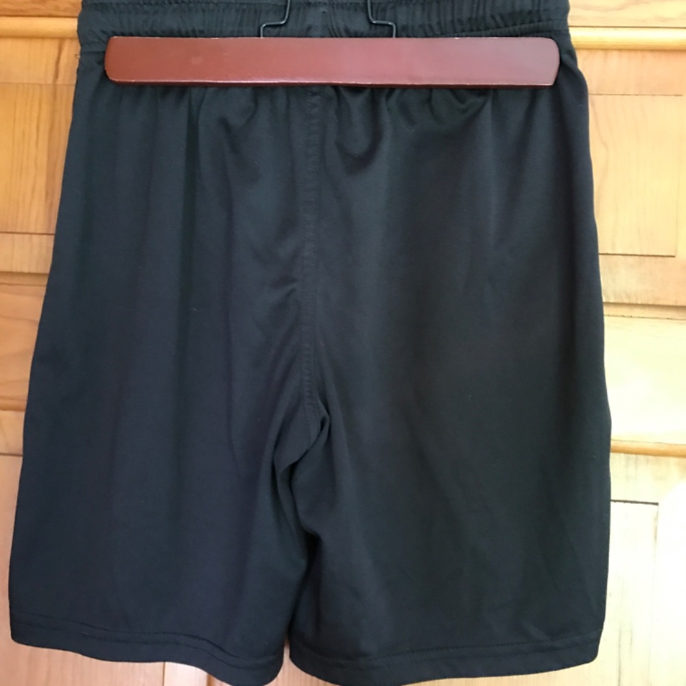 BOYS BLACK DriWorks ATHLETIC SHORTS, size 10-12. Inseam 7 and waist 12 inches. - Picture 2 of 3